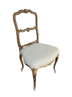 Louis XV Gilded Garden Motif Chair