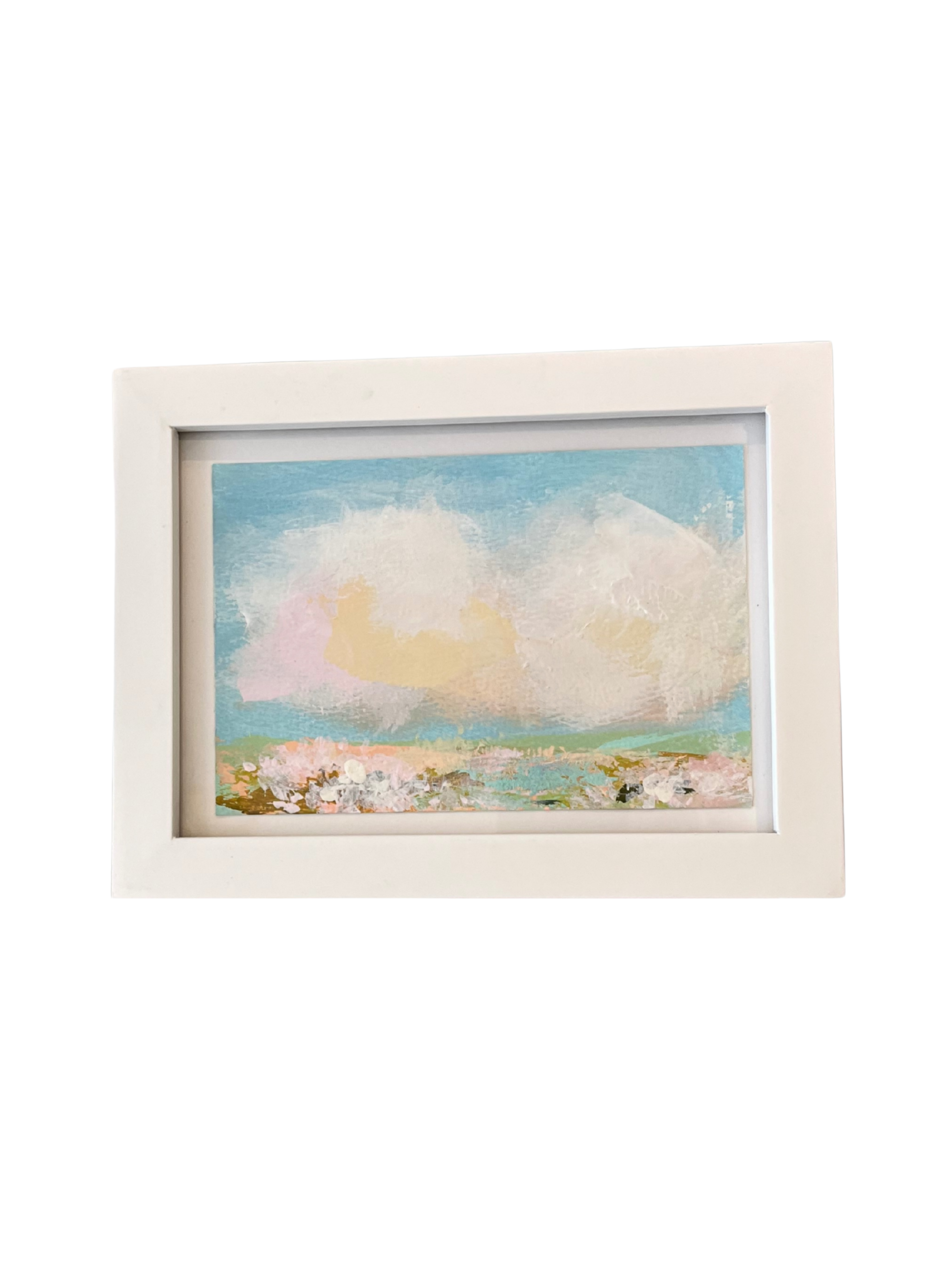 White Framed Landscape by Andrea Lane