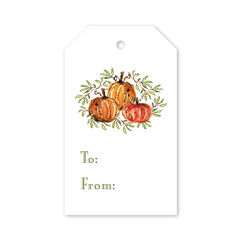 Pumpkin Vine Bunch Gift Tags