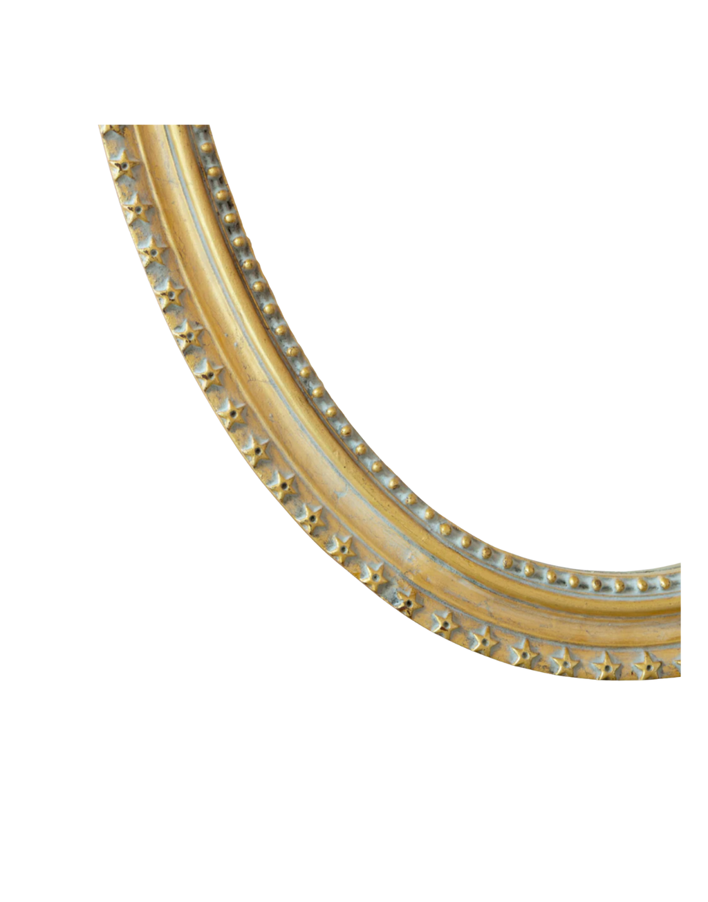 Louis XVI Gilded Oval Mirror - Ornate Carvings