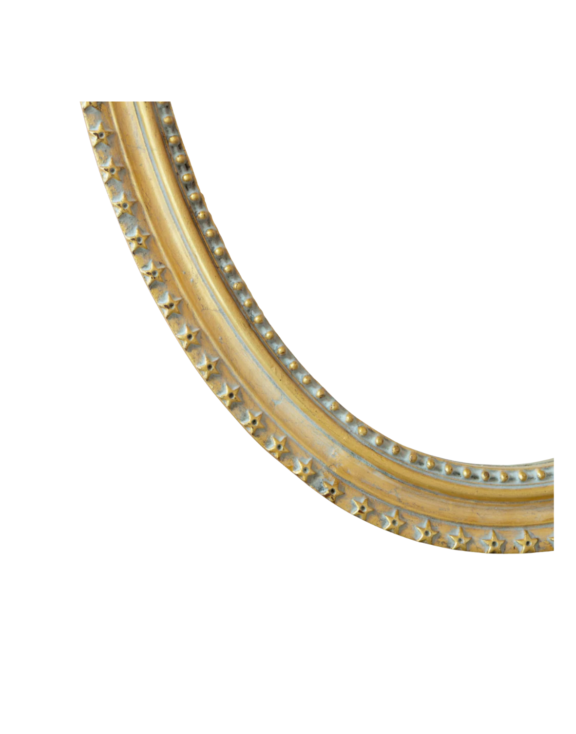 Louis XVI Gilded Oval Mirror - Ornate Carvings