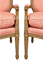 Pair of French Louis XVI Style Armchairs