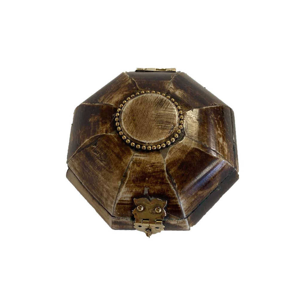 Antiqued Primitive Bone Storage Box | Desktop accessories