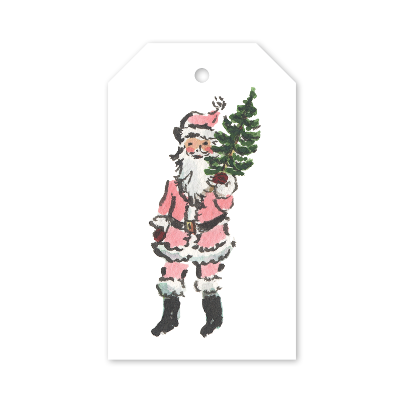 Kris Kringle Pink Gift Tags