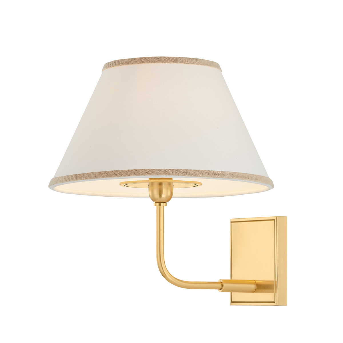 Ivory & Gold Wall Sconce