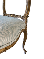 Louis XV Gilded Garden Motif Chair