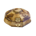 Antiqued Primitive Bone Storage Box | Desktop accessories