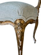 Louis XV Gilded Garden Motif Chair