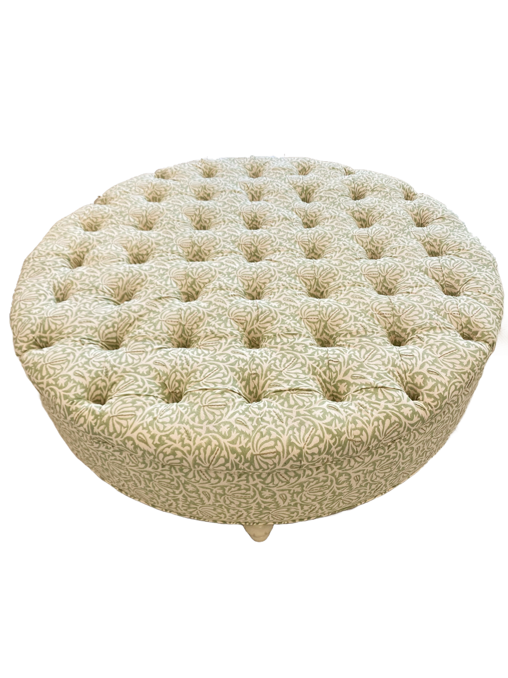 Custom Round 48" Tufted Ottoman