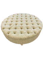 Custom Round 48" Tufted Ottoman
