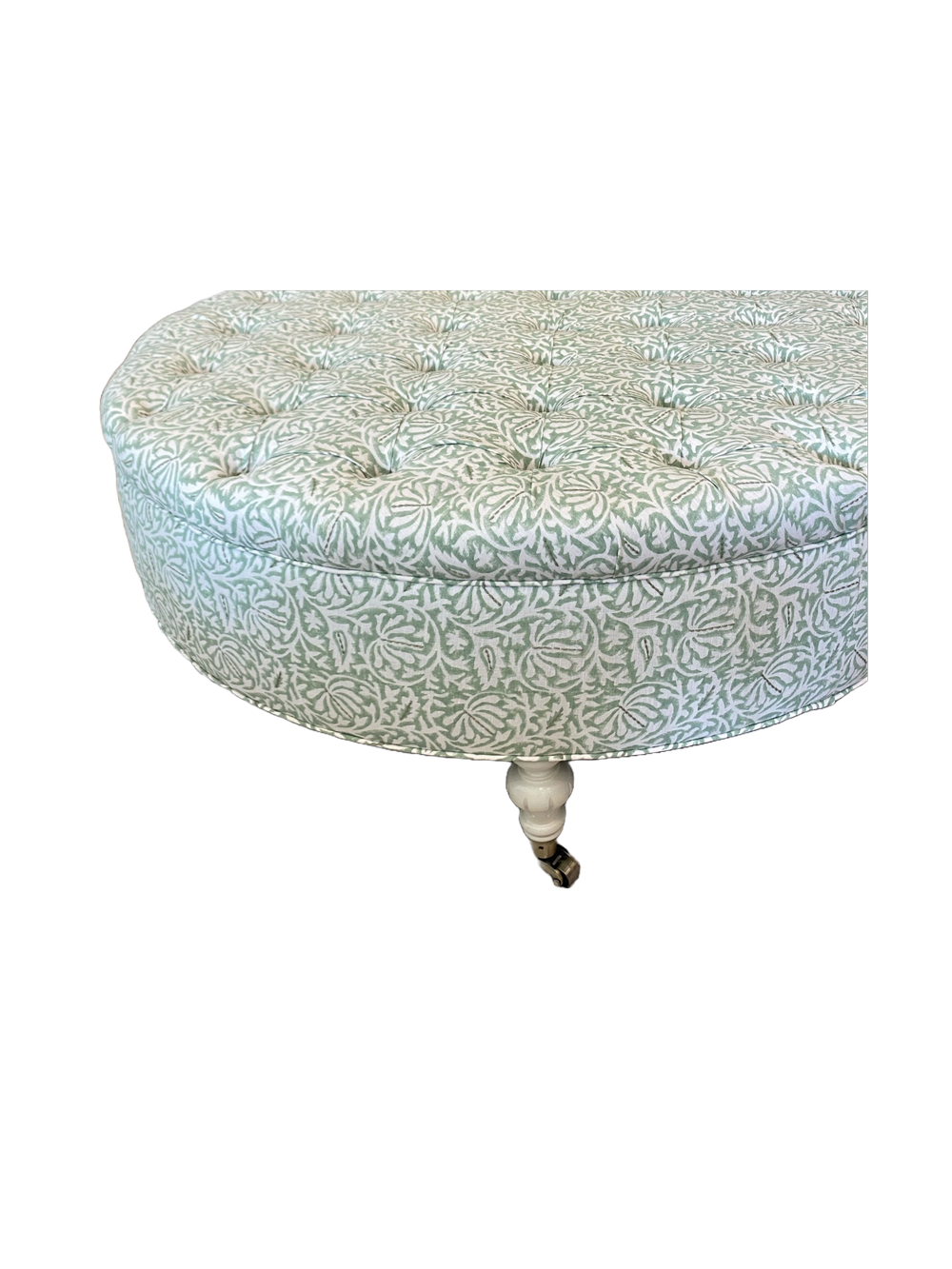 Custom Round 48" Tufted Ottoman