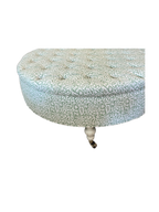 Custom Round 48" Tufted Ottoman