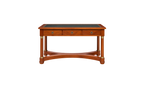 French Empire Style Leather-Inset Mahogany Writing Desk
