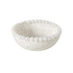 Modern Pop White Beaded Rim Bowl