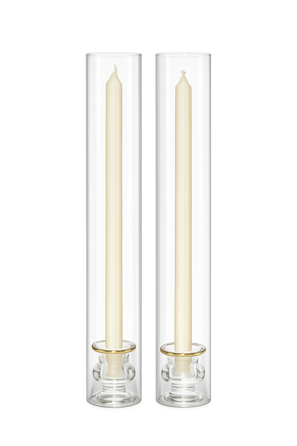 Sancia Taper Holder with Sleeve, Set of 2
