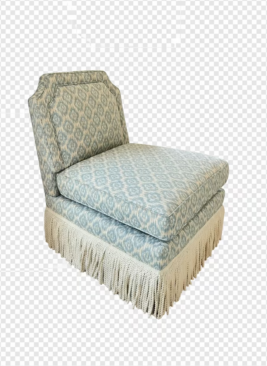 Luc Skirted Swivel Chair