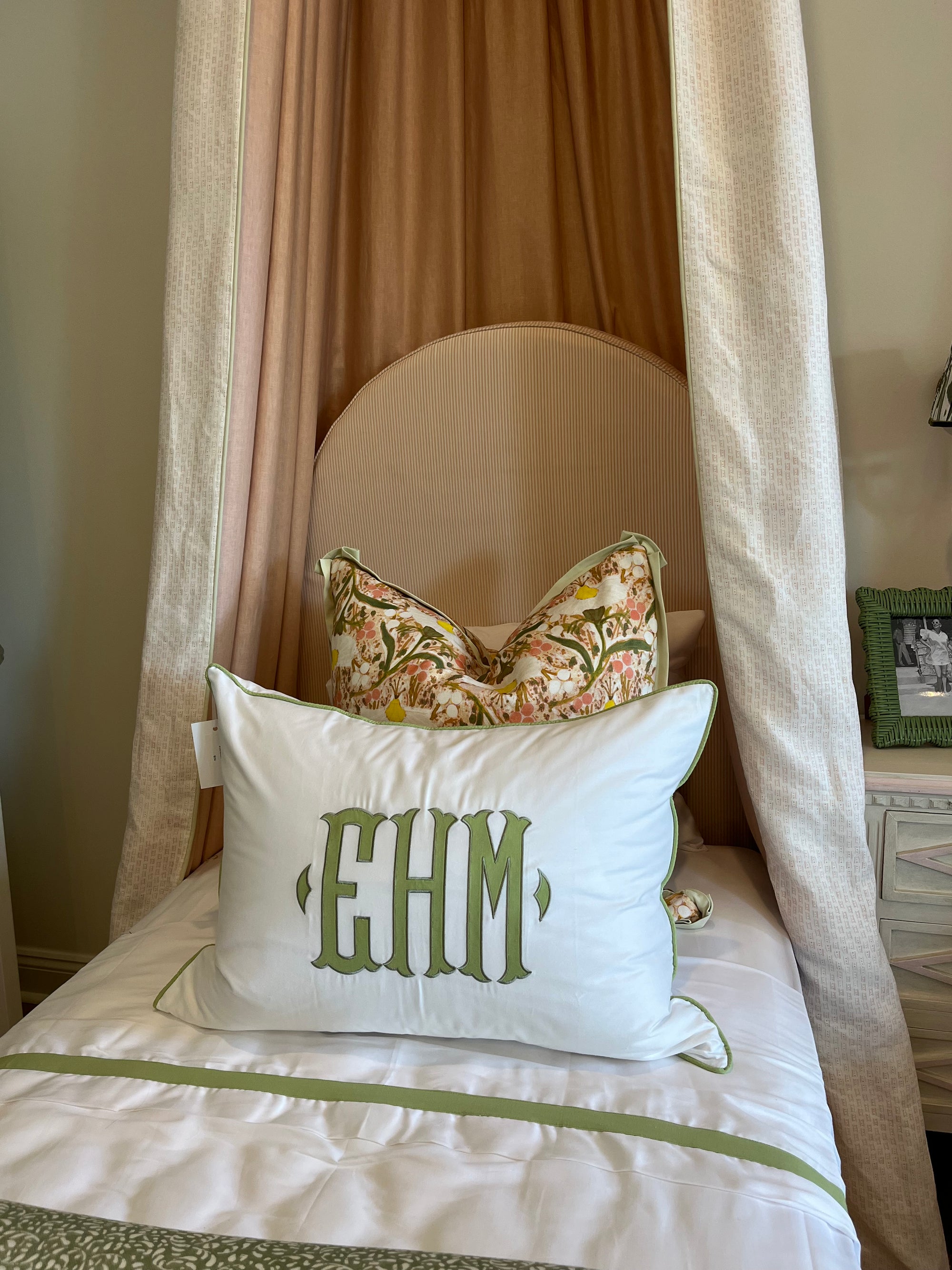 Slip Covered Twin Headboard