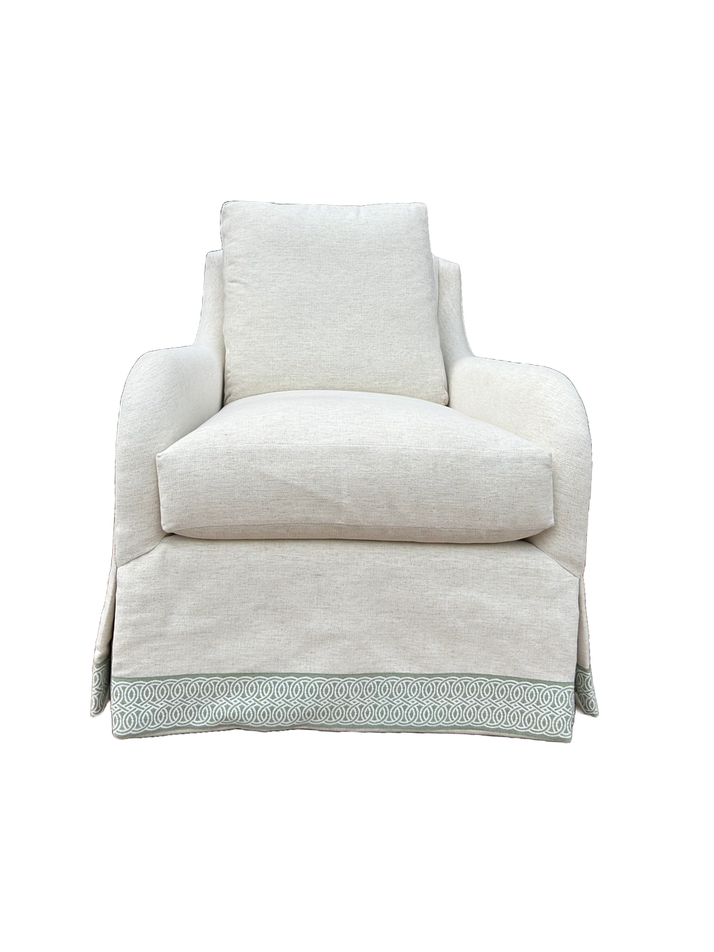 Lutz Skirted Swivel Chair