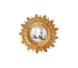 Gold Leaf Sunburst Mirrors