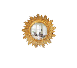 Gold Leaf Sunburst Mirrors