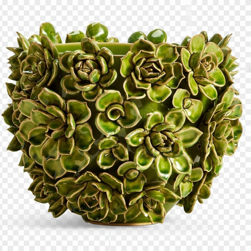 Small Green Succulent Planter/Vase