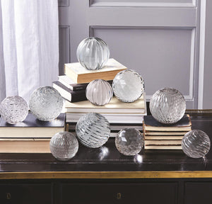 Small Hand Cut Glass Paperweights