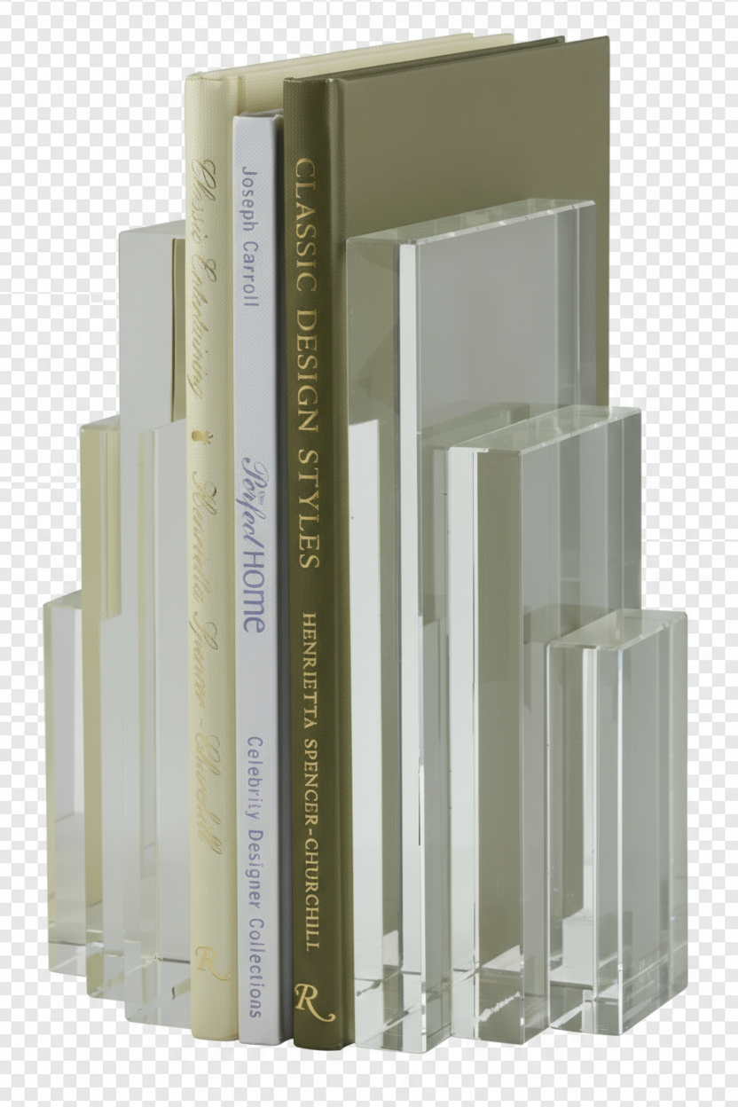 Pair of Crystal Bookends