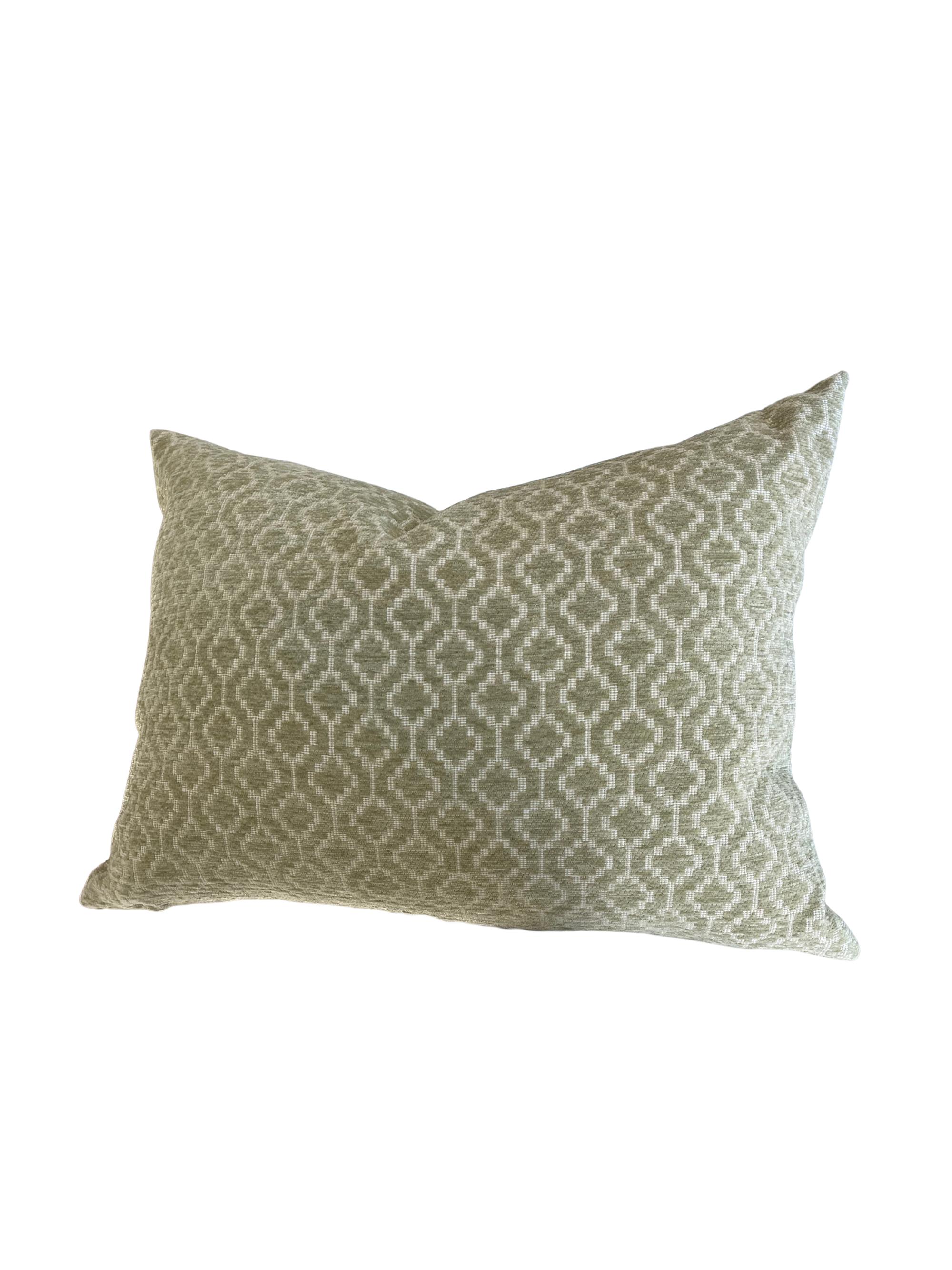 Green Print Pillow
