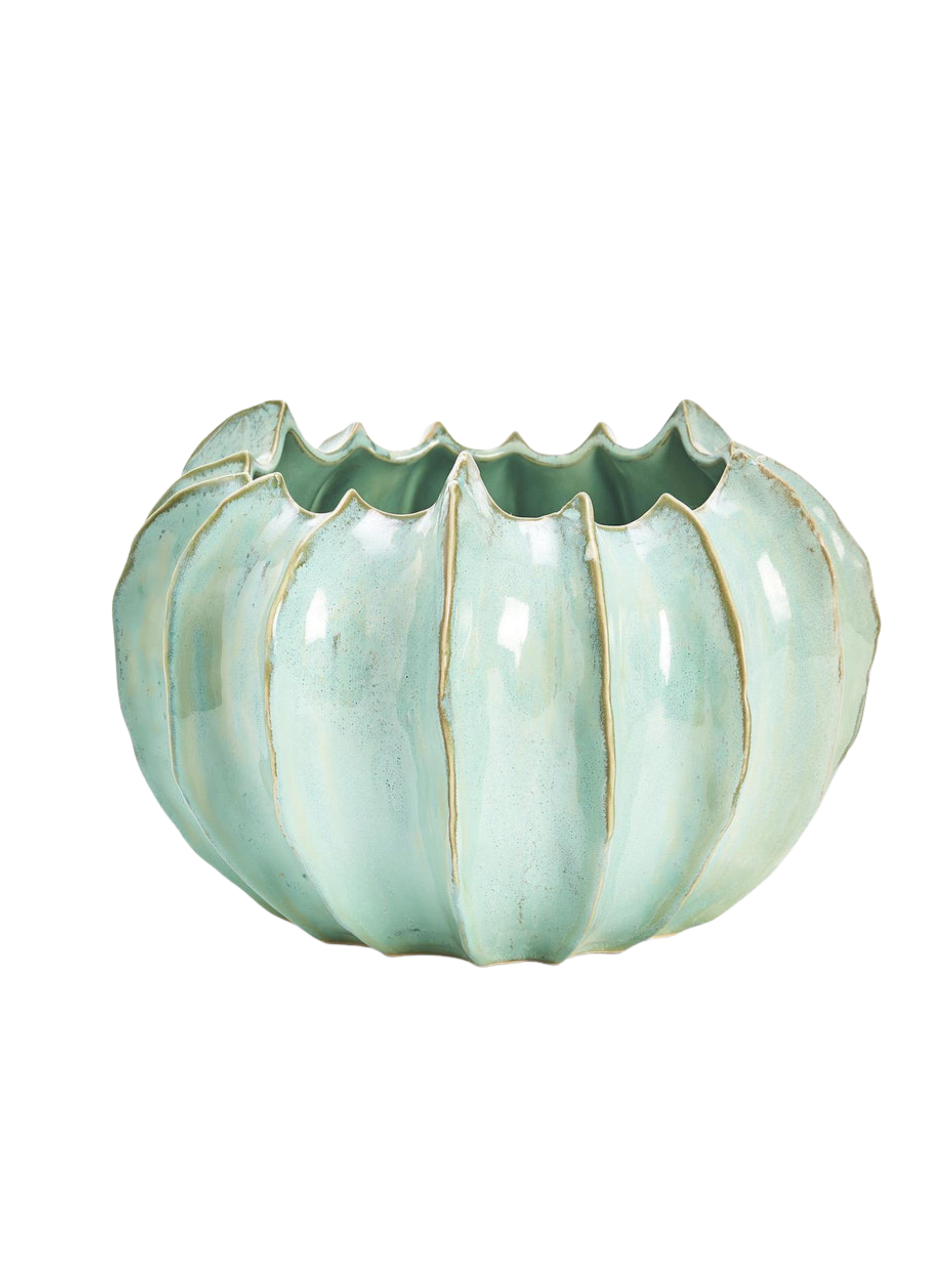 Large Scalloped Vase