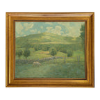 Scenic Spring Landscape  Painting Print on Canvas