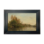On the Banks of the River by Daubigny Painted Print Wall Art