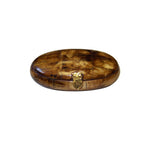 Antiqued Vintage Oval Bone Box | 5-1/2” | Jewelry storage