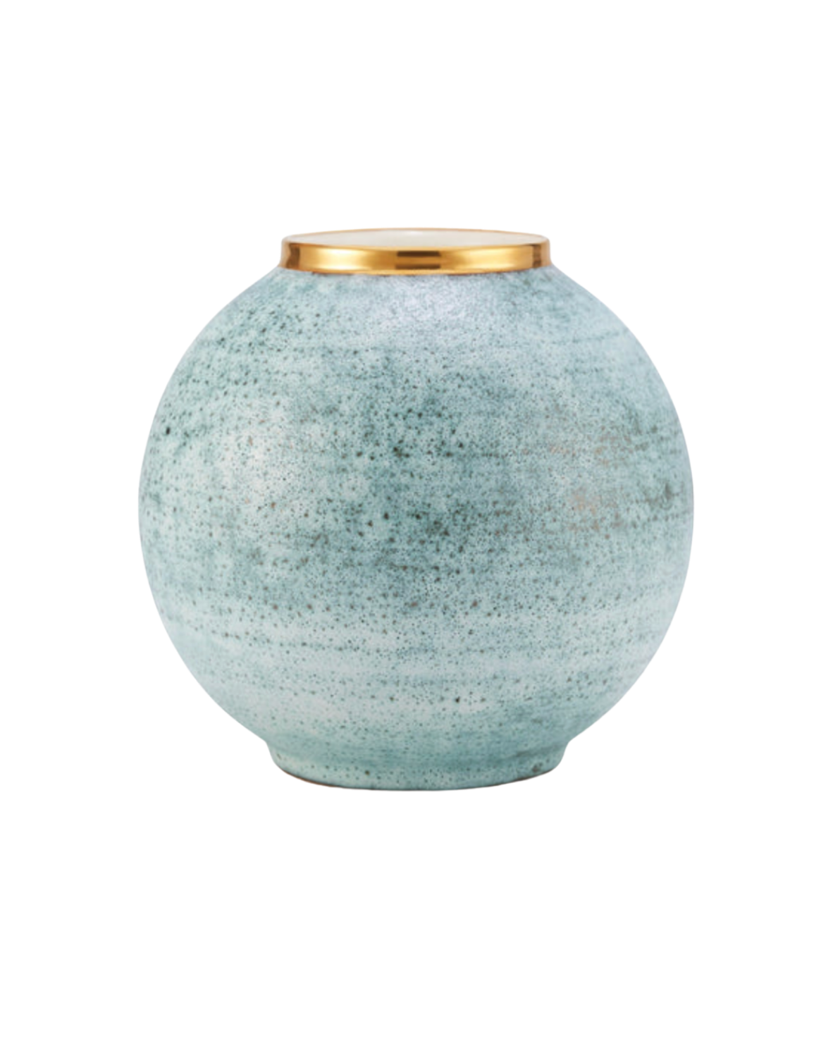 Calinda Round Vase in Blue Grotto