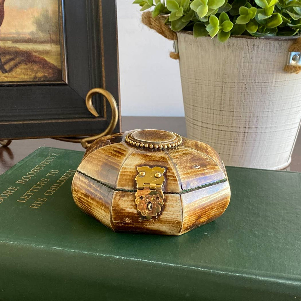 Antiqued Primitive Bone Storage Box | Desktop accessories