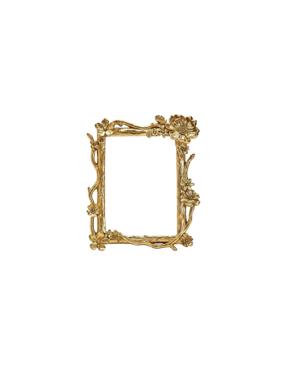 Gold Floral 5x7 Photo Frame