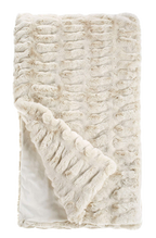 Ivory Faux Fur Throw