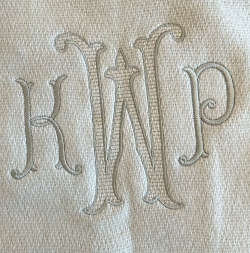 Monogram Add On for Pezzo Throw