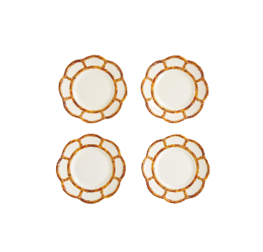S/4 Bamboo Touch Salad / Dessert Plate