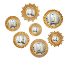 Gold Leaf Sunburst Mirrors