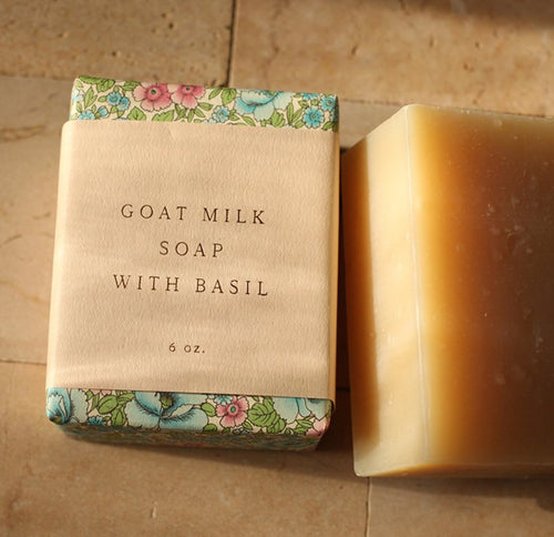 Goat Milk Soap with Basil