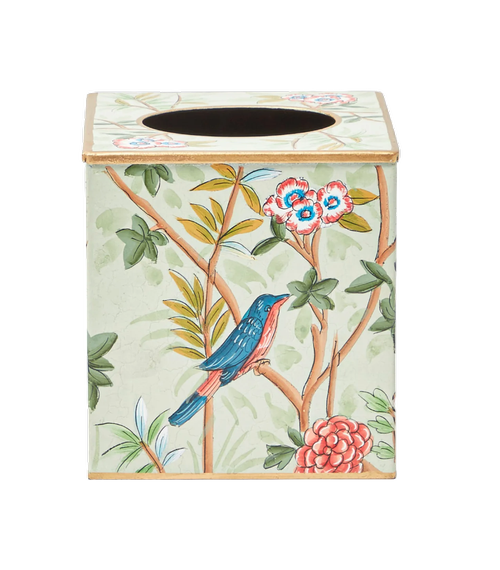 Chinoiserie Tole Tissue Box