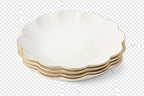 Scalloped Appetizer Plate, Set of 4