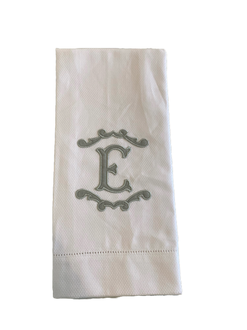 Huck Hemstitch Guest Towel with Applique