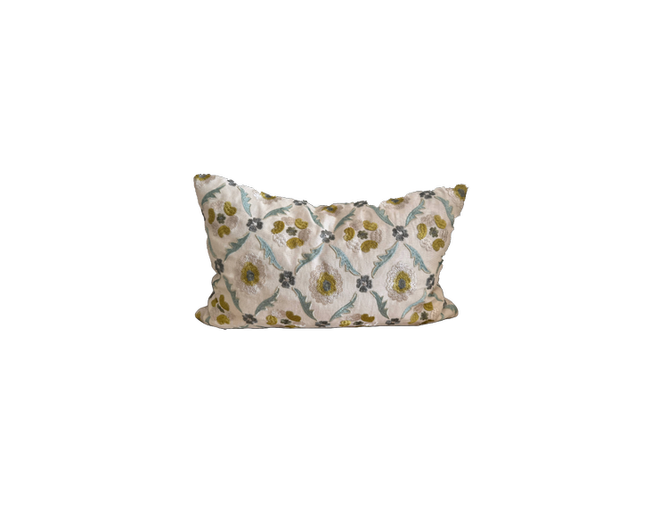 Claremont Embroidered Lumbar Pillow