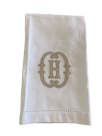 Huck Hemstitch Guest Towel with Applique